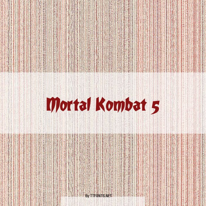 Mortal Kombat 5 example